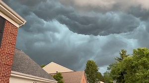 20K views · 381 reactions | Severe weather sent straight line winds, torrential rainfall and lightning slamming into Ohio early Tuesday morning. Ominous storm clouds were caught on camera in Cincinnati, seen in the video below (Credit: @KristenKalonick via Storyful) See more here: https://bit.ly/3xOwftf | Fox 8 News | Facebook
