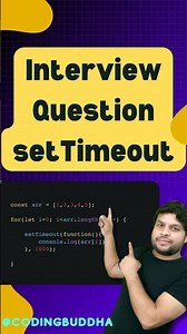 SetTimeout interview question in javascript. #javascript #codingbuddha #interviewquestions