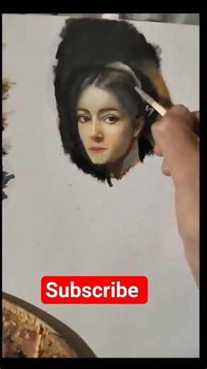 5 cm clasical oil painting portrait #رسم #art #painting #artist #portraitpainting #oilpaintings