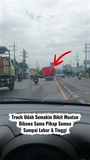 Truck Load Carried by Pickup Car #car #truck