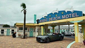 638K views · 3.2K reactions | Step into Old Florida charm at the Magic Beach Motel in St. Augustine, a place where pink flamingos, teal walls, and hand-painted murals welcome you back to a simpler time. ️囹Catch this colorful gem and more in Our Vanishing Americana: Florida. #OldFlorida #StAugustineFL WEDU | JUL 10 l 2 PM Stream it anytime on the PBS App + YouTube  wedu.org/americana | WEDU PBS | Facebook