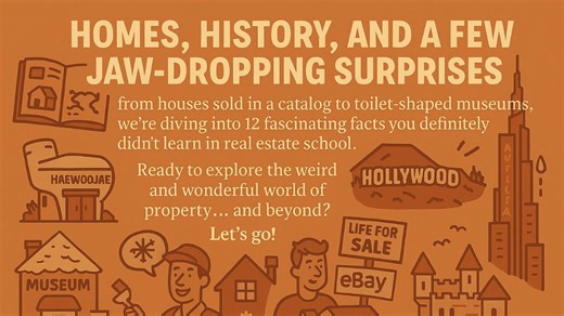 12 fascinating facts about homes, history & the weird world around us