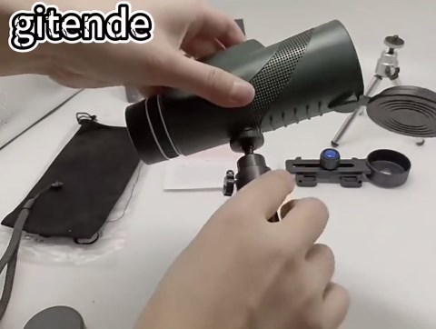 Stscope360 Monocular, 2025 Upgraded Stethoscope 360 Monocular Scope Set for Adults Long Range, High-Definition Flash Telescope, for Bird Watching Camping Travelling Concert (Black 80x100)