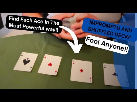 Finding 4 Aces Card Trick Tutorial!!