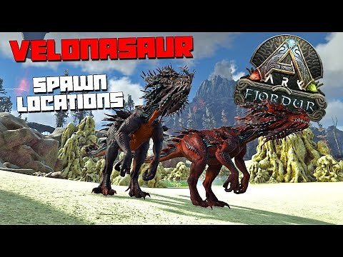 ARK: Fjordur | VELONASAUR Spawn Locations!