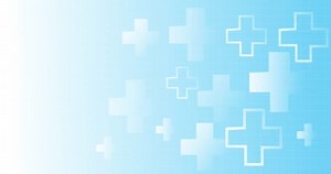 4k Healthcare animated background. Light blue white medical abstract animation. Seamless loop. Dental cross plus pattern. Doctor's business card design. Square grid. Help aid symbol. Modern trendy 3d