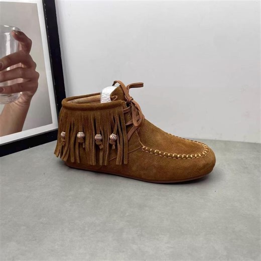 Handmade Suede Leather Moccasins Women Fringe Lace up Shoes Flats Soft Cowhide Boho Boots Gift for Her - Etsy Canada