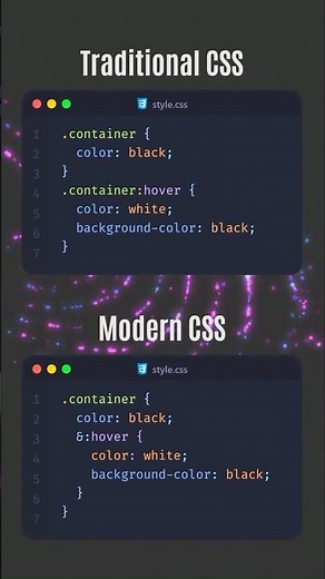 Nested CSS: Traditional vs. Modern Styling! 🤔💅 #CSS #WebDev #Nesting