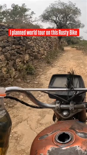 Faceless Trekker on Instagram: "I planned world tour on this Rusty Bike"