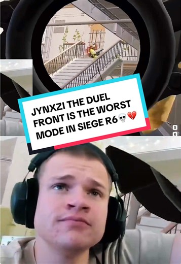 JYNXZI THE DUEL FRONT IS THE WORST MODE IN SIEGE R6 💀💔@Jynxzi #jynxziclips #jynxzi #fyp #usa #r6