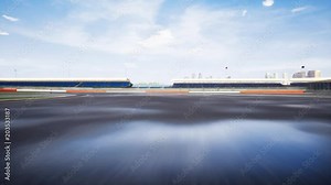 Race Track Driving 3D Animation