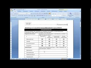 am3420 Formulare mit Word gestalten