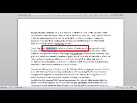 How to Highlight in Word 2010 using keyboard