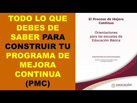Soy Docente: TODO LO QUE DEBES DE SABER PARA CONSTRUIR TU PROGRAMA DE MEJORA CONTINUA (PMC)