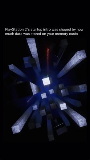 Documented History on Instagram: "One of the more fascinating details about the PlayStation 2 startup. The PS2’s intro wasn’t just a static animation; it was subtly dynamic and responsive to the system’s hardware configuration. One of the things it could detect was the presence or absence of memory cards, and this could slightly influence the sequence. For example, the animation’s behavior—how certain light streams moved or the timing of particle effects—could vary depending on whether you had m
