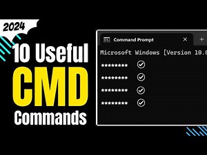 10 Windows Useful CMD Commands you NEED to know (in 3 Minutes)