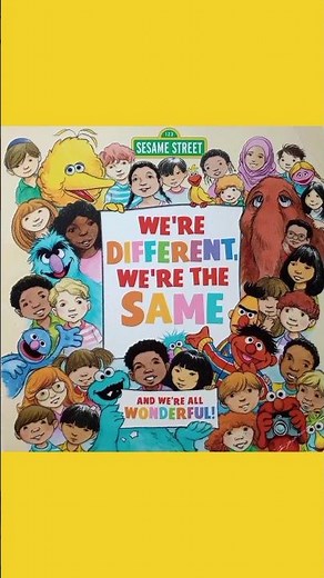 Sesame Street Book - We're Different, We're The Same #sesamestreet #childrensbooks #readaloud #book