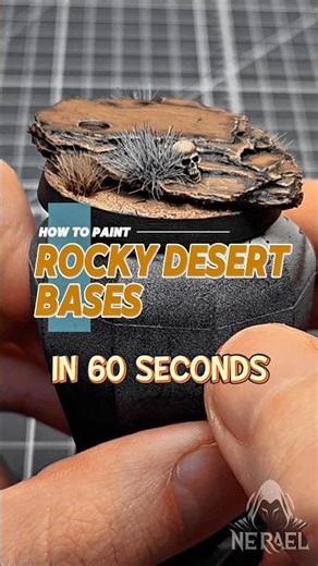 How to paint quick and easy rocky desert bases for your tabletop miniatures
