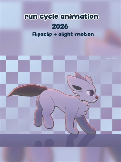 animated run cycle evolution over the years 👁️ _____ #animation2d #furryanimation #runcycle #flipaclip #framebyframe