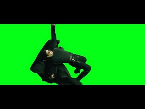 Matrix neo "Bullet Dodge" Green screen