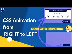 CSS Animation from Right to left ‎😃💁