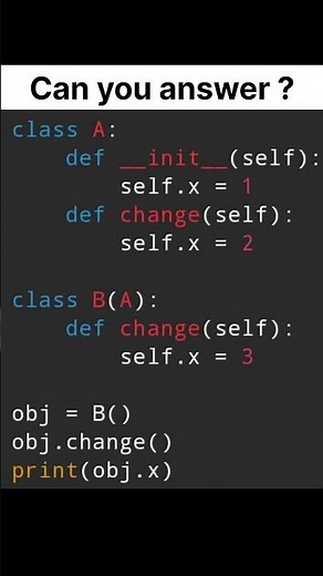 Python Quiz Challange | Inheritance