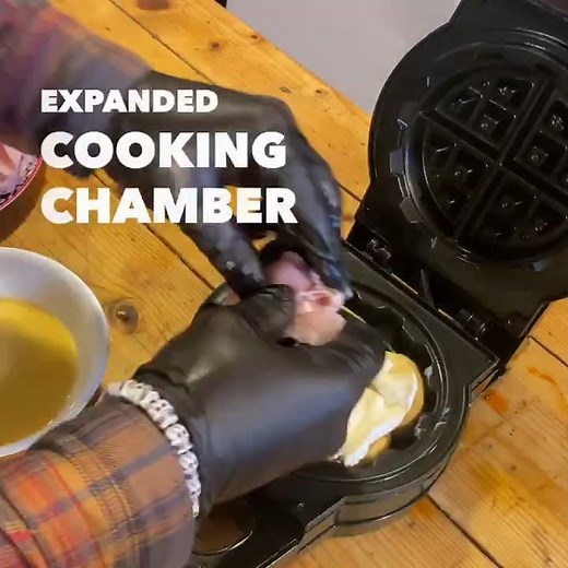 Waffle Maker Review - Monte Cristo Waffle Sandwich by Luigi 🥪 | PowerXL Stuffed Wafflizer