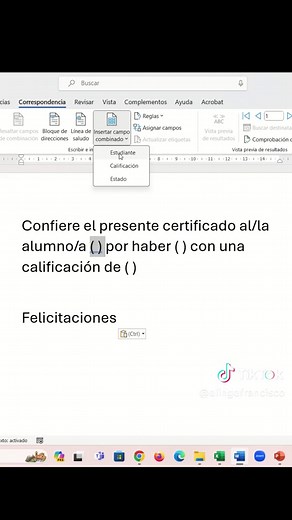 Combinar Correspondencia en Excel con Condicionales