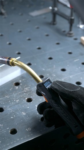 A sneak peek at the new digital torch designed for our 500A Pulse MIG 👀. #unimig #welding #mig #pulsemig #migwelder #weldaddicts #weldeveryday #weldernation #welderup #weldingmachine #weldlicious #weldart #welovetools | UNIMIG