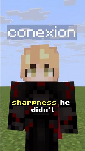 Sharpness accidentally trapped him 😭😭😭 #minecraft #gaming