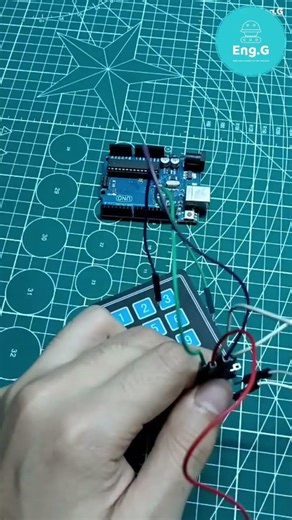 Security system using KeyPad #arduino #arduinoproject