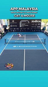 Cat and Mouse APP Malaysia 🇲🇾 Pickleball Kuala Lumpur Open Men's Singles Final Phuc Huynh vs Jack Wong #pickleballmalaysia #apptour #pickleballers #pickleball #pickleballrocks | Jom Pickle