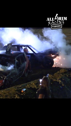 Clip from “Demolition Derby HARD HITS 2020” #derby #demolitionderby #demoderby #derbycar #derbylife | All 4 Him Racing Videos