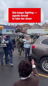 22K views · 1.4K reactions |  ICE Agents Struggle With Resisting Woman — She Meets the Concrete After Ignoring Every Command... Watch the full video in the first comment... | Military Faith in Christ | Facebook