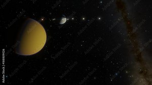 Titan Moon of Saturn Flyby 1