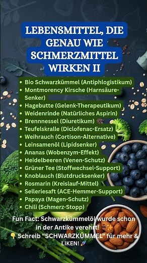Das GEHEIMNIS Teil 2: 16 NEUE Lebensmittel ersetzen IBU & DICLO! 🌿💊
