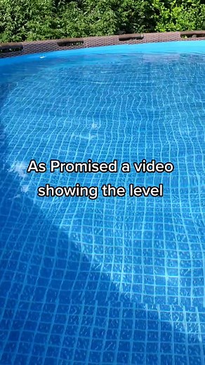 Showing the level of the pool #bestwaypool #swimmingpool #waterlevel #diy #pool