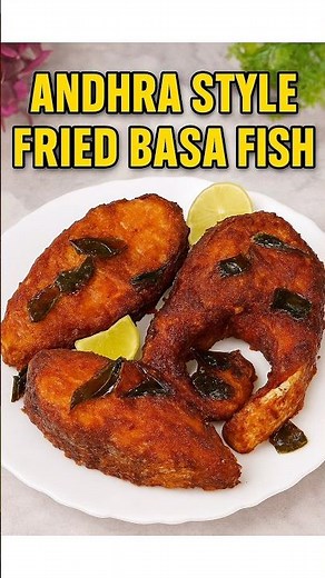 Andhara Style Fried Basa Fish | Crispy & Spicy Fish Fry | Quick Fish Recipe #Shorts#cookwithfatima