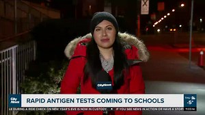 With soaring demand, Ontario's short supply of rapid antigen tests will now be prioritized for those living and working in high-risk settings. Melissa Nakhavoly explains how plans are also underway to get these tests into schools. | CityNews Toronto