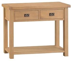 [Hot Item] Customized Rural Natural Oak Wood Console Table, Used in Hallway Bedroom Living Room and Hotel