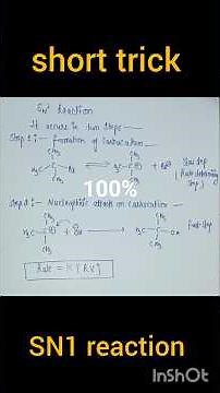 SN1 reaction (haloalkanes and haloarenes)..#mwe #shortsfeed #chemistry # education #class12 #neet
