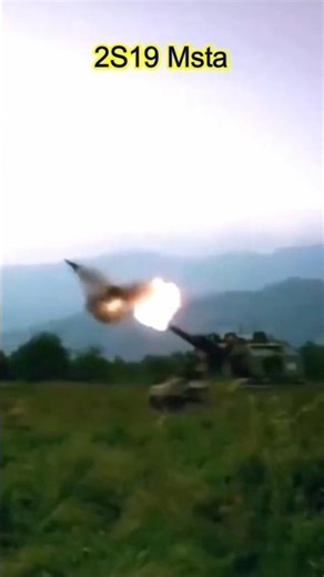 2S19 Msta In Action - Massive Firing #military