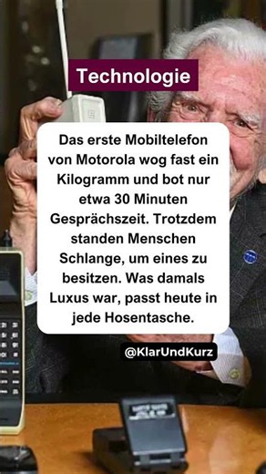 Das Handy, das kaum in eine Tasche passte. #technologie