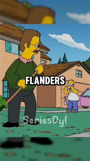 Grandpa saving the house. #series #simpsons