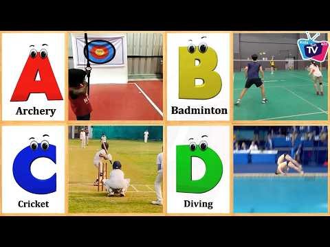 Sports ABC Song - Sports Alphabet Letters Song - Kids fun a2z TV Nursery Rhymes
