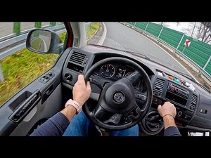 2012 Volkswagen T5 [2.0 TDI 84HP] |0-100| POV Test Drive #1447 Joe Black