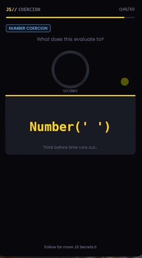 Number(" ") in JavaScript 🤯 | Type Conversion Explained (JS Interview Question) #coding #code