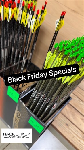 This week’s Black Friday specials!!! 🚨 Stop on in !!! #savings #salw #blackfriday #archery #crossbowgiveaway #archeryproshop #rackshackarchery | The Rack Shack