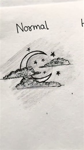 How to draw moon in 3 ways 🌙🌚 #art #shorts #drawing #viralshorts #ytshorts