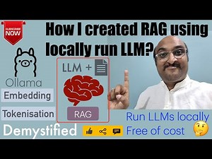 How I created Retrieval-Augmented Generation (RAG) using locally run LLM | Tools & Techniques - 5